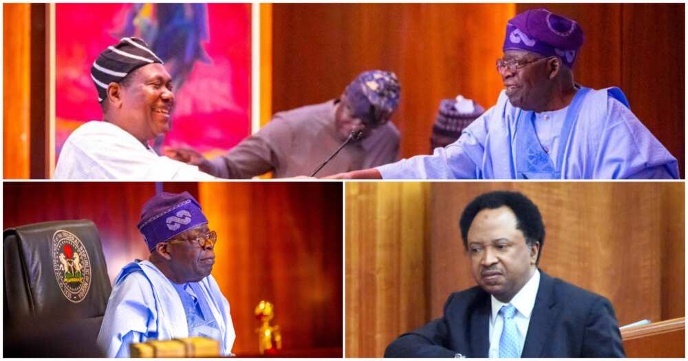 Shugaban kasa Bola Tinubu, Geaorge Akume da Shehu Sani Shugaban kasa Bola Tinubu, Geaorge Akume da Shehu Sani