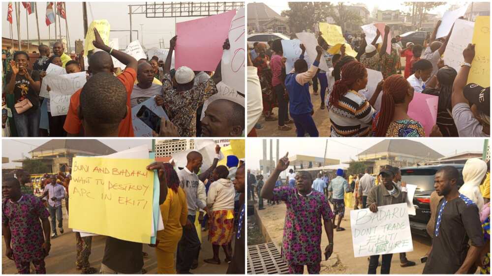 Ekiti Governorship Primary: Gunshots at APC Secretariat as Hoodlums Attack Protesters