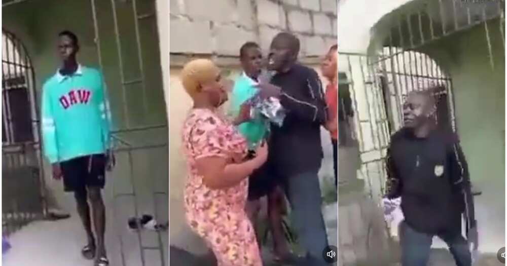Nigerian father catches 21-year-old son at sugar mummy's house