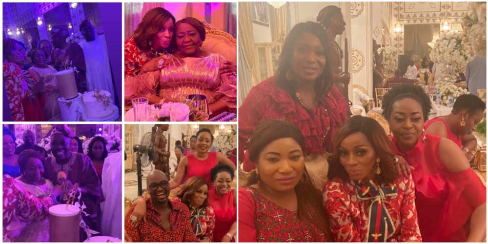 Billionaire Razaq Okoya's first wife clocks 77, see photos from colourful birthday party