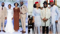 Mercy Chinwo’s husband calls Banky W and Adesua family, thanks them after role they played at his wedding