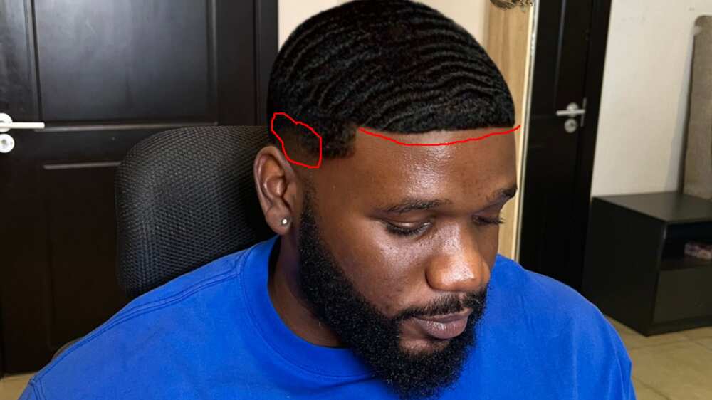 Doctored image of a man. Doctored image of a man.