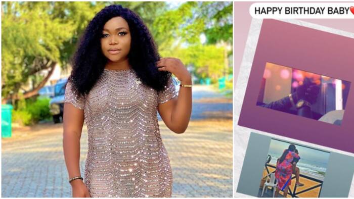 Ruth Kadiri: You dey always hide am, actress stirs reactions as she posts faceless photos of hubby on birthday