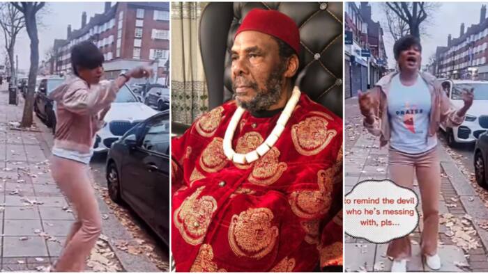 “You serve a living God”: Video of May Yul-Edochie dancing on the streets of London trends online, fans react