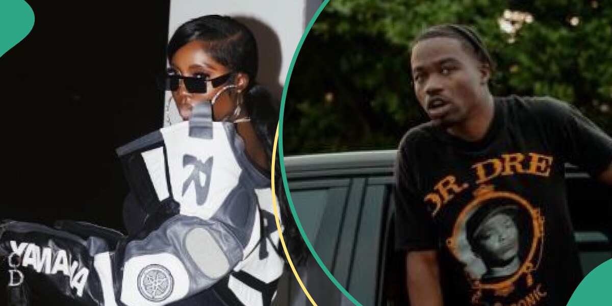 See Tiwa Savage's reaction as she meets US rapper Roddy Ricch in Nigeria (video)