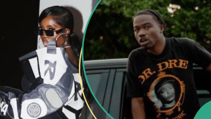 "Why dem dey practice social distancing?" Reactions as Tiwa Savage meets US rapper Roddy Ricch