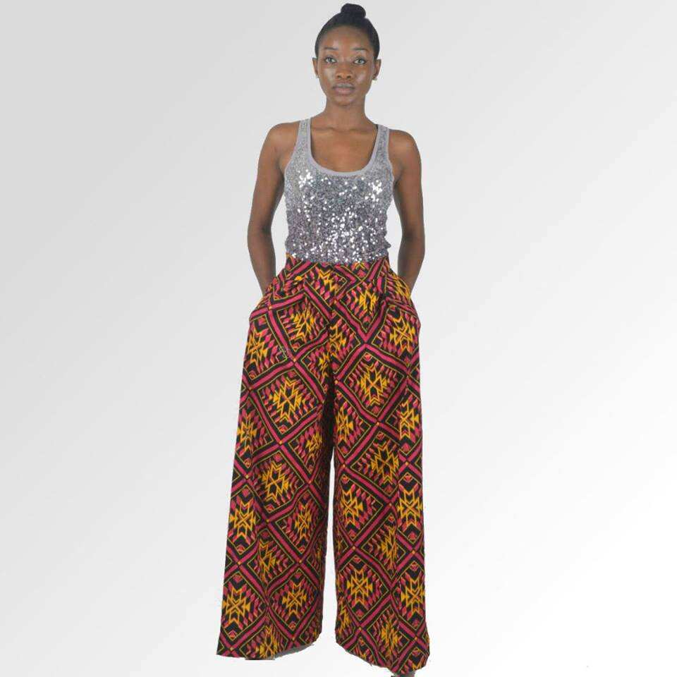 45 Ways African Women Are Rocking Ankara Palazzo Trousers With Tops