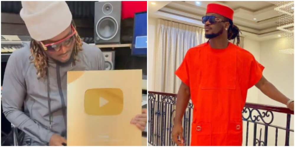 Congratulations pour in for Paul Okoye as he receives gold plaque from YouTube for hitting 1m subscribers