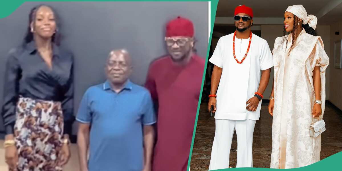 WATCH viral moment Paul PSquare visited and introduced his new wife, Ivy to Alex Otti of Abia state