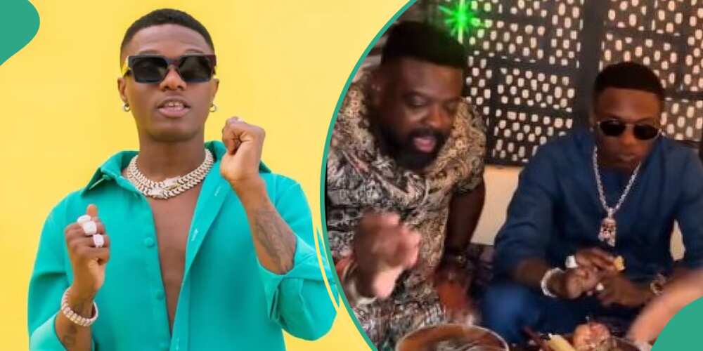 Wizkid sighted at Kunle Afolayan's restaurant. Wizkid sighted at Kunle Afolayan's restaurant.