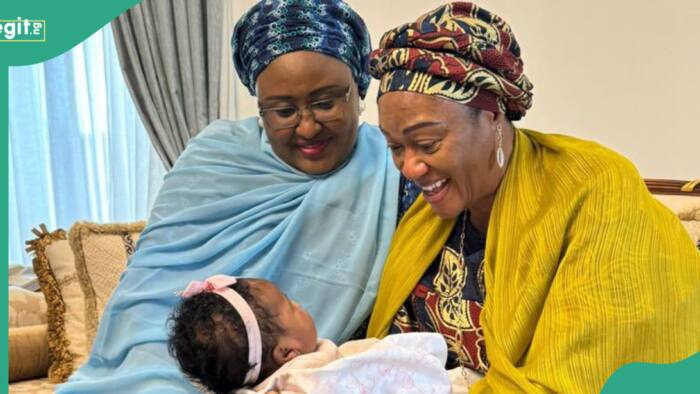 Photos emerge as Tinubu, Shettima’s wives visit Aisha Buhari