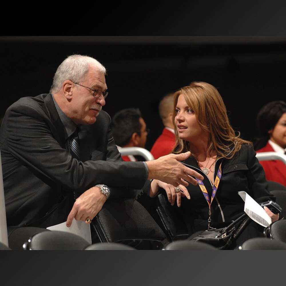 Jeanie Buss and Phil Jackson