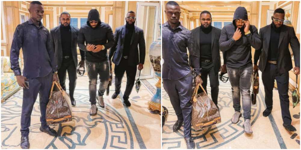 Kiddwaya and bodyguards Kiddwaya and bodyguards