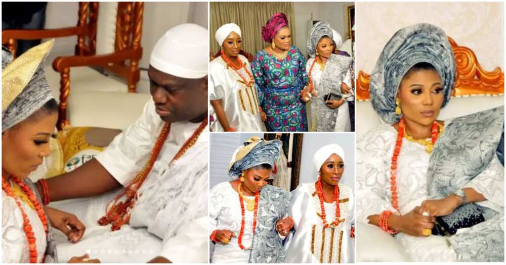 Photos of Ooni of Ife and his wives