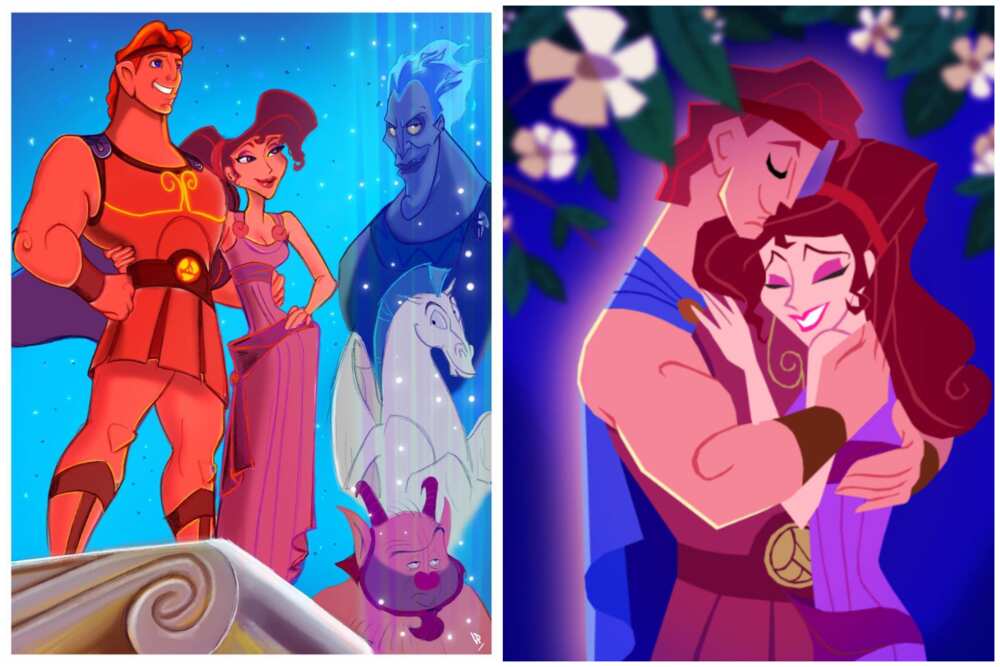 Iconic cartoon couples