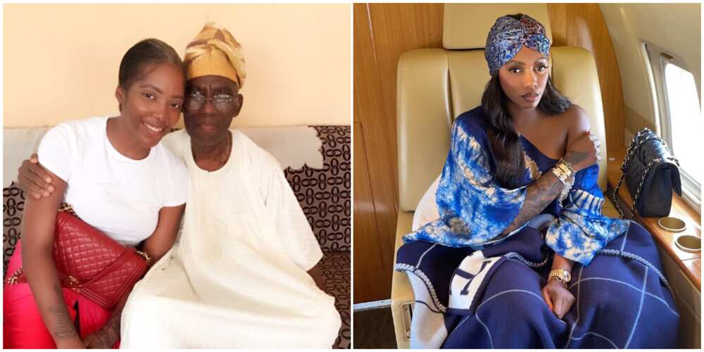 Singer Tiwa Savage loses dad