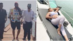 "Naughty December": Freddie Leonard and wife Peggy Ovire enjoy boat cruise, couple share video, photo