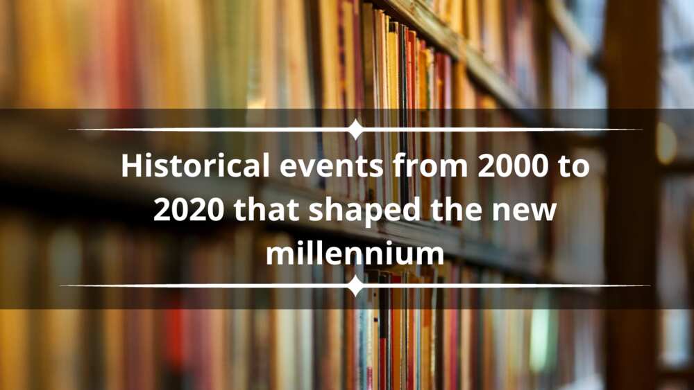 Historical events from 2000 to 2020