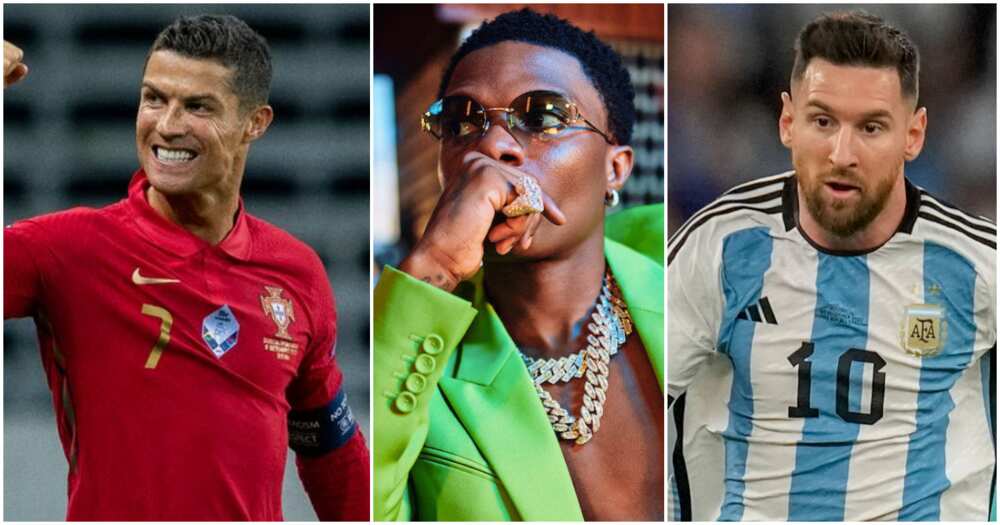 Wizkid, Messi, Ronaldo