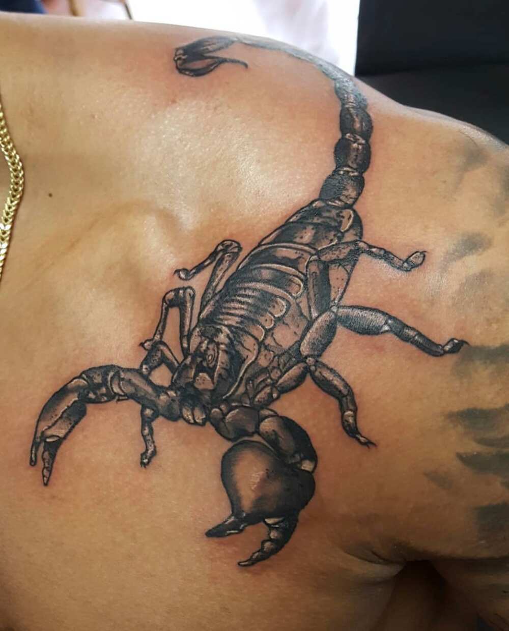 3d scorpion tattoos for men