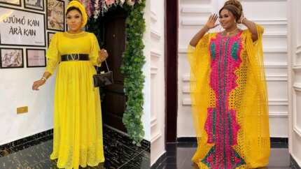 50+ stylish Ankara kaftan gowns with stones: best styles for 2024 ...