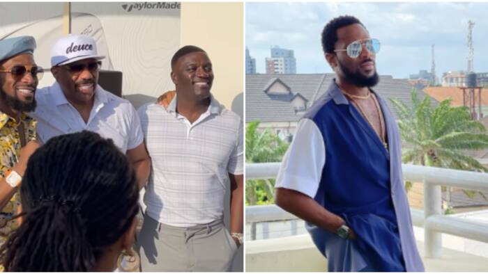 D’Banj chills with Akon, Chris Tucker other stars during Steve Harvey’s inaugural golf classic event in Dubai