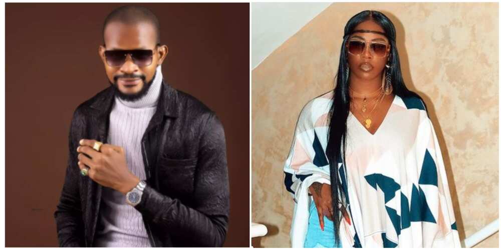 Uche Maduagwu and Tiwa Savage