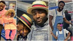 Osas Ighodaro's ex Gbenro shares cute photos as he twins with their daughter in different outfits on vacation