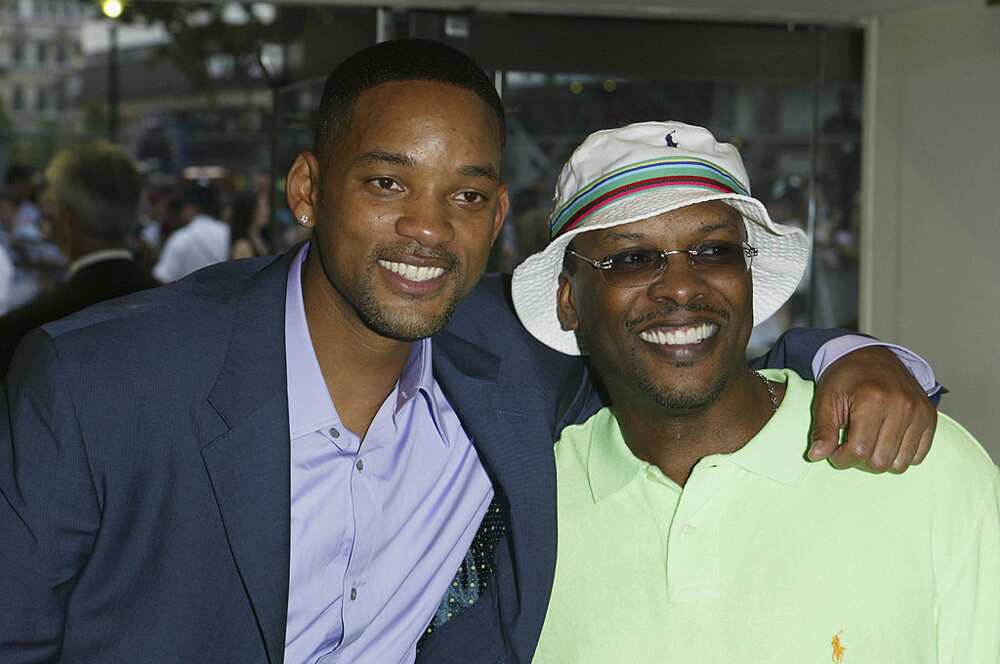 Actor Will Smith and DJ Jazzy Jeff at Odeon Leicester Square in London
