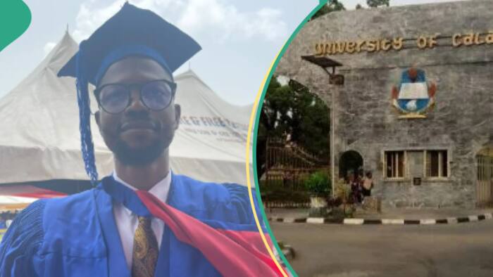 Man emerges as overall best-graduating student at UNICAL, gets N1m, Nigerians celebrate him