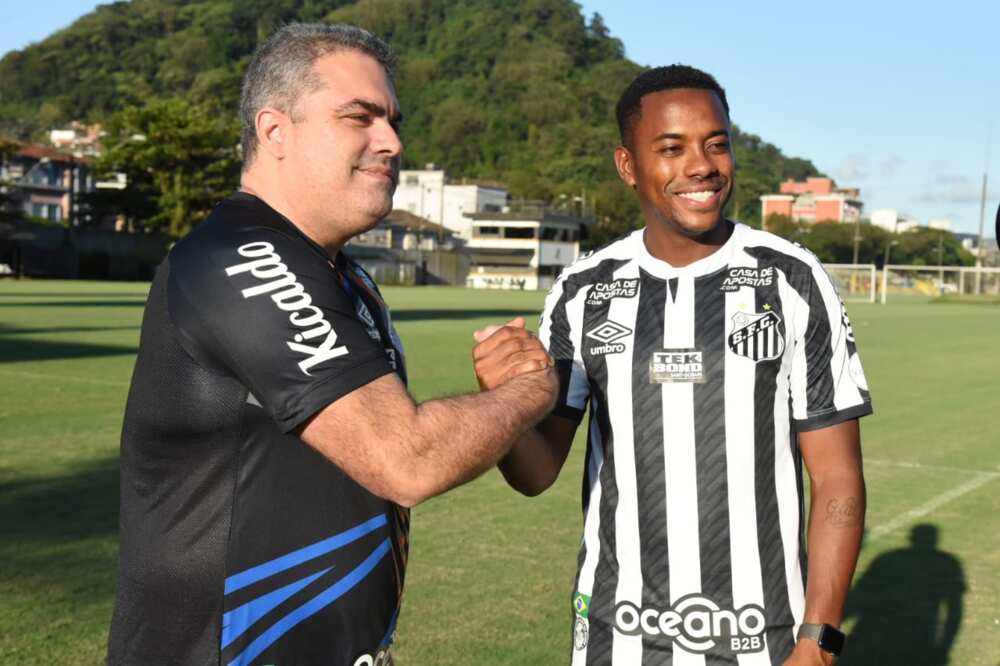 Robinho: Ex-Man City star rejoins boyhood club Santos to earn just £207-a-month