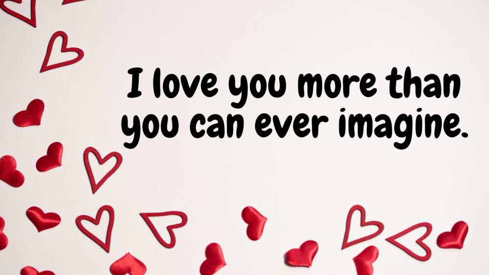 i love you more than