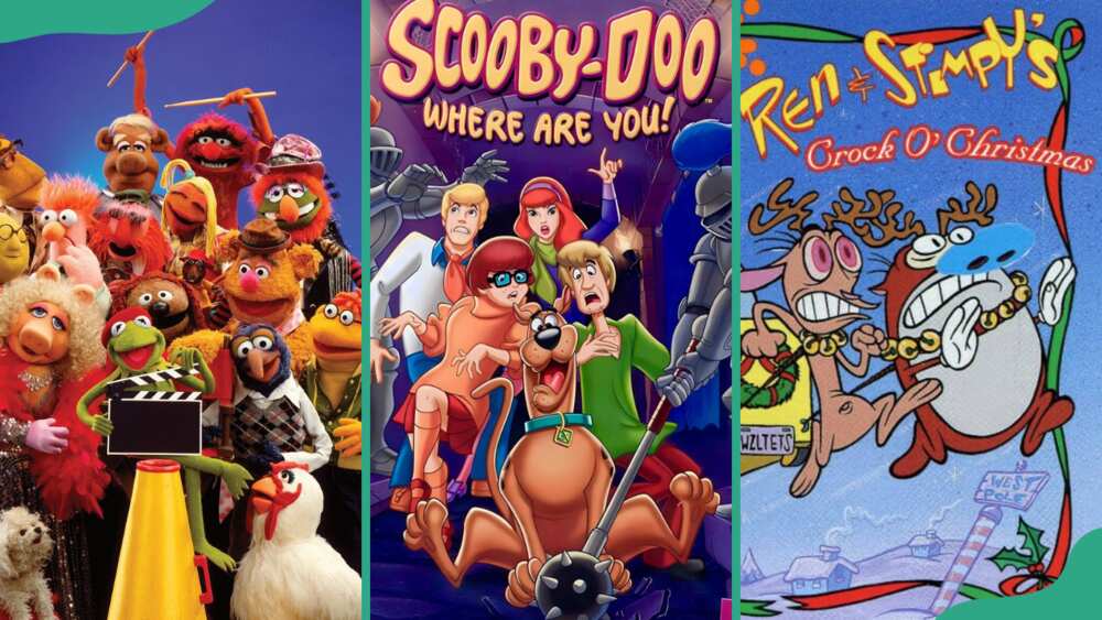 Old kids's shows: The Muppet Show, Scooby-Doo, and The Ren & Stimpy Show