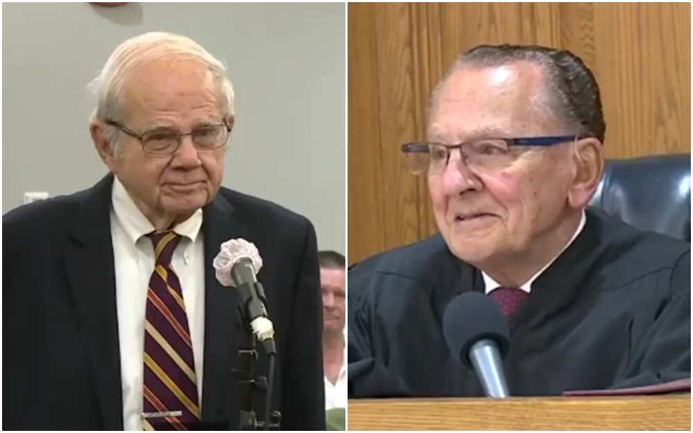 Thomas Gidway and Frank Caprio reconises each other in court