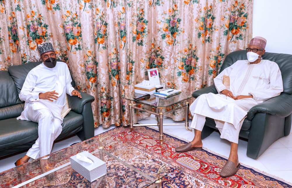 President Buhari meets Amaechi