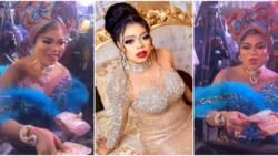 "He’s one of the biggest Lagos girls": Bobrisky causes a stir over video of him spraying N500 notes at a party