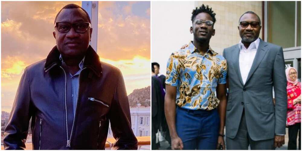 Femi Otedola and Mr Eazi