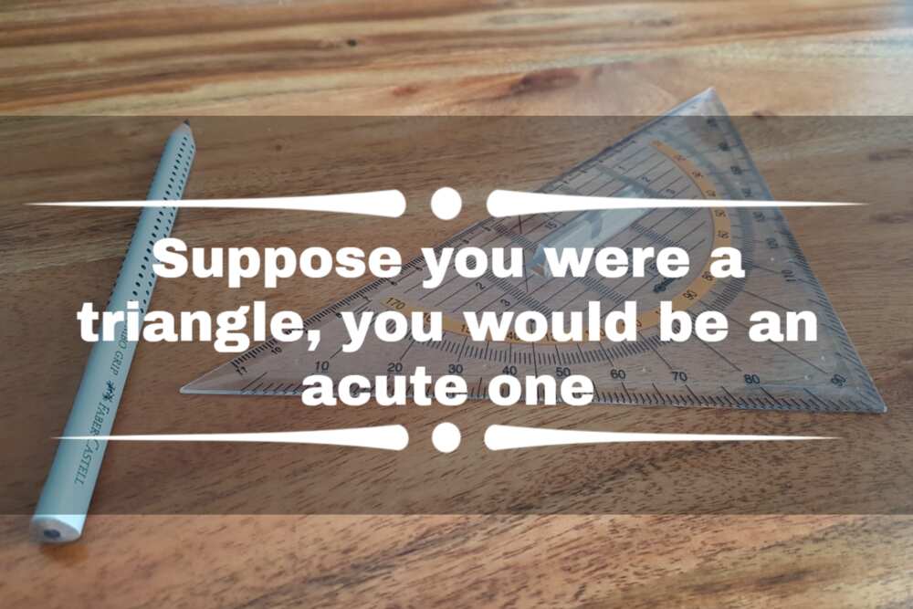 Geometry pick-up lines