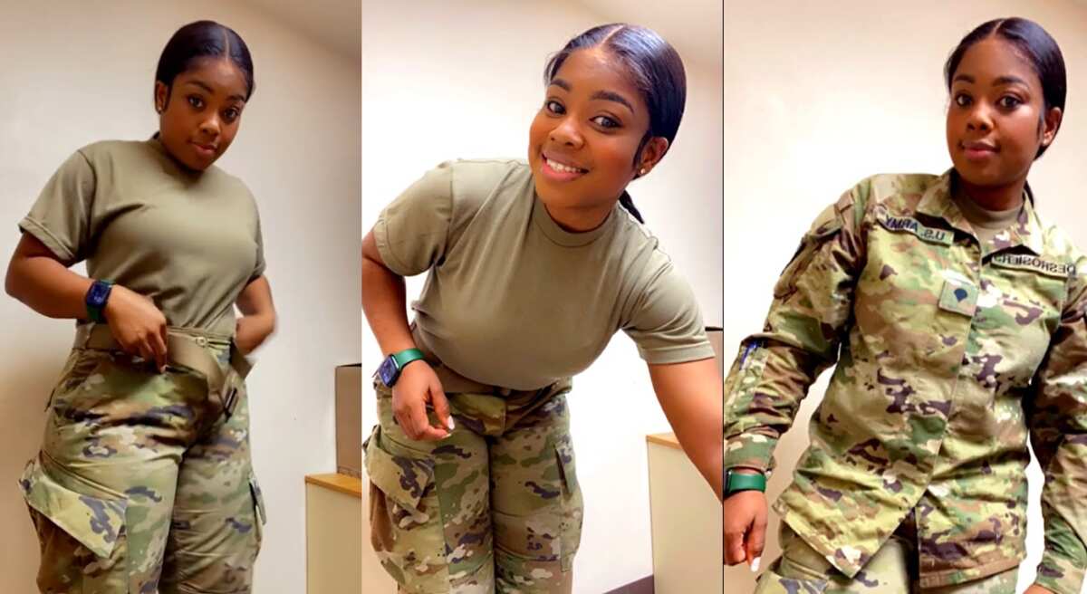 Video: This femal soldier has become popular on TikTok, see why