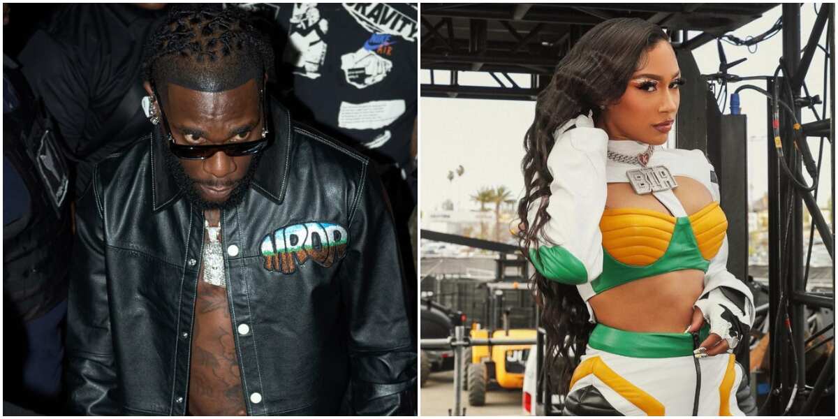 See how netizens are reacting to 'gbas gbos' between Burna Boy and US rapper Bia