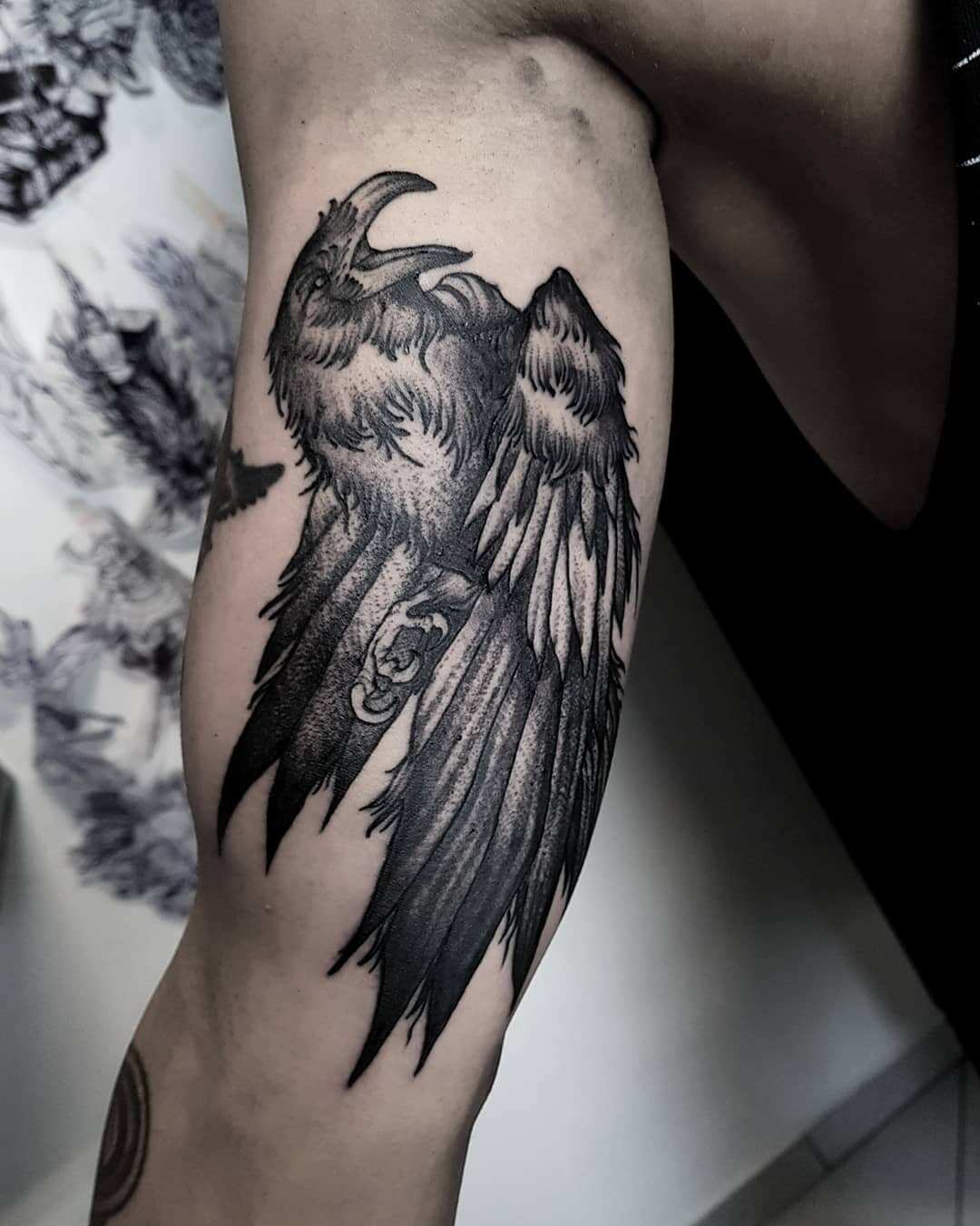 Ryan Ray Two Ravens Tattoo