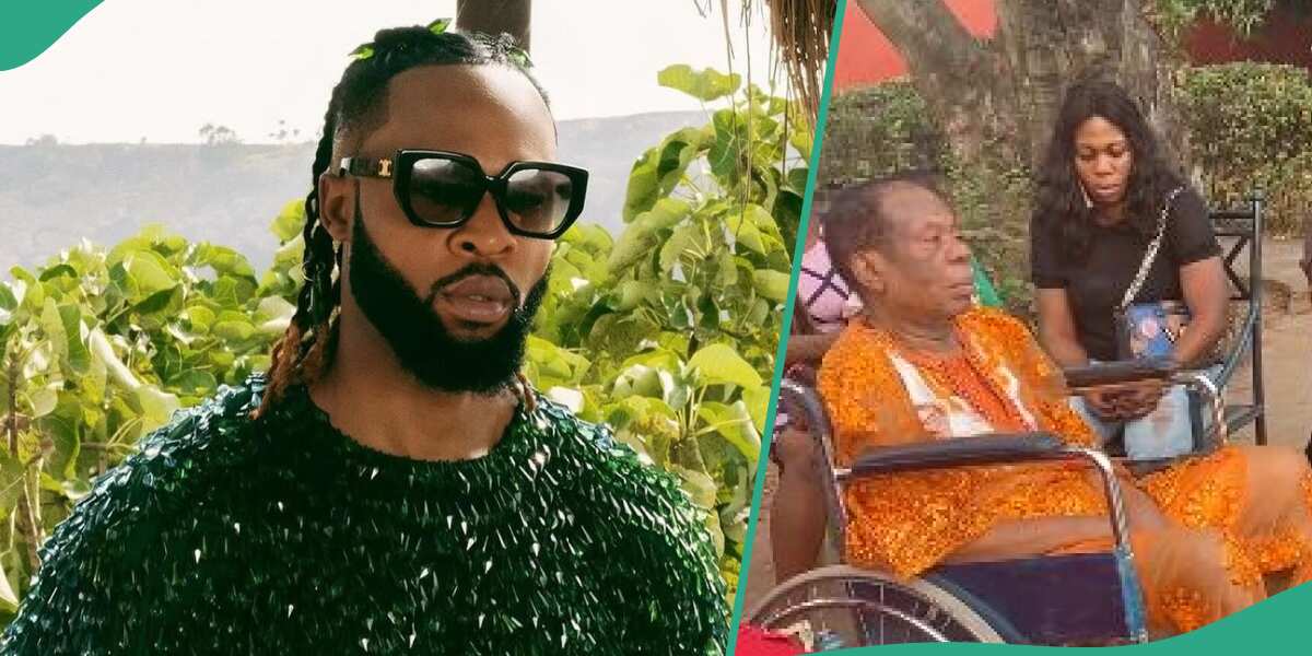 Tears as Flavour loses father, shares fun moment with him.