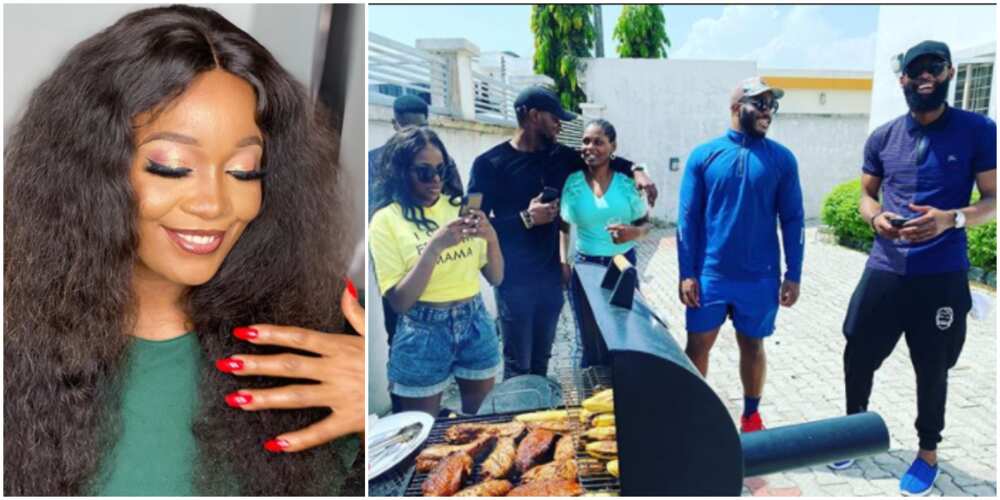 BBNaija: Housemates support Lucy's grill business (photo)