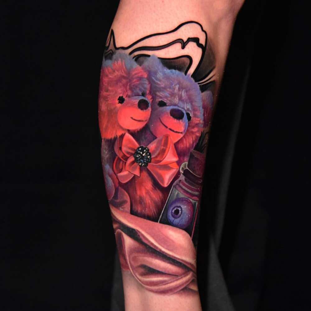 teddy bear tattoo