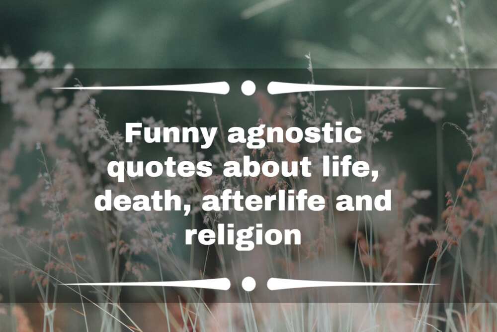 famous agnostic quotes