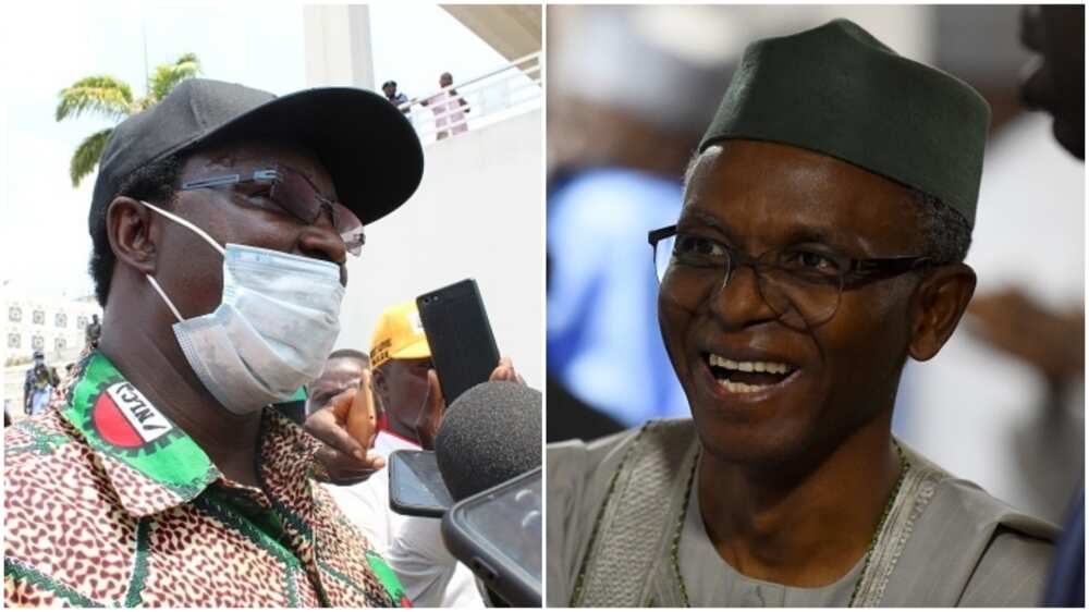 El-Rufai Reacts as NLC Suspends Strike in Kaduna, Gives Condition for Negotiation with Labour Leaders