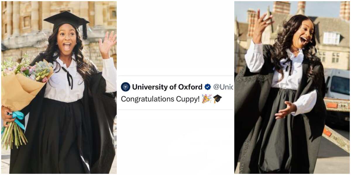 You should see what Oxford University sent to DJ Cuppy as she bags her Masters degree from them
