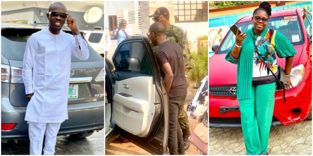 Yoruba actor Ijebu pranks his wife, gifts her a brand new car (photo, video)