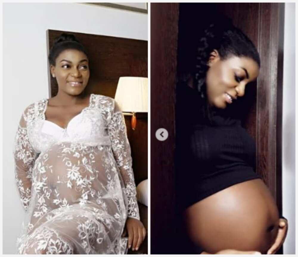 The pregnant actress