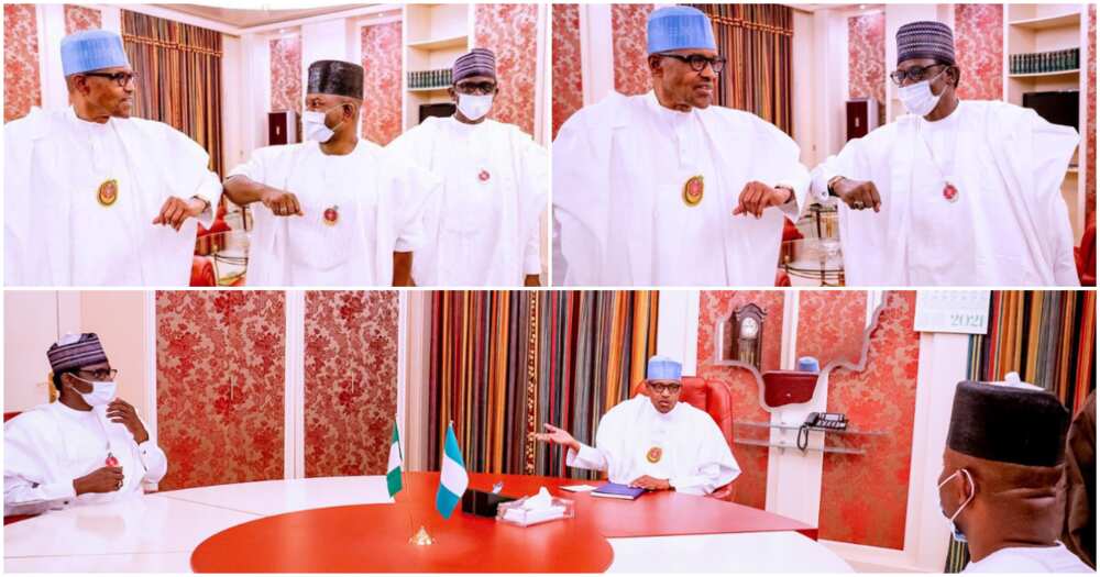 Buhari Meets APC Caretaker Chairman, Kogi Governor